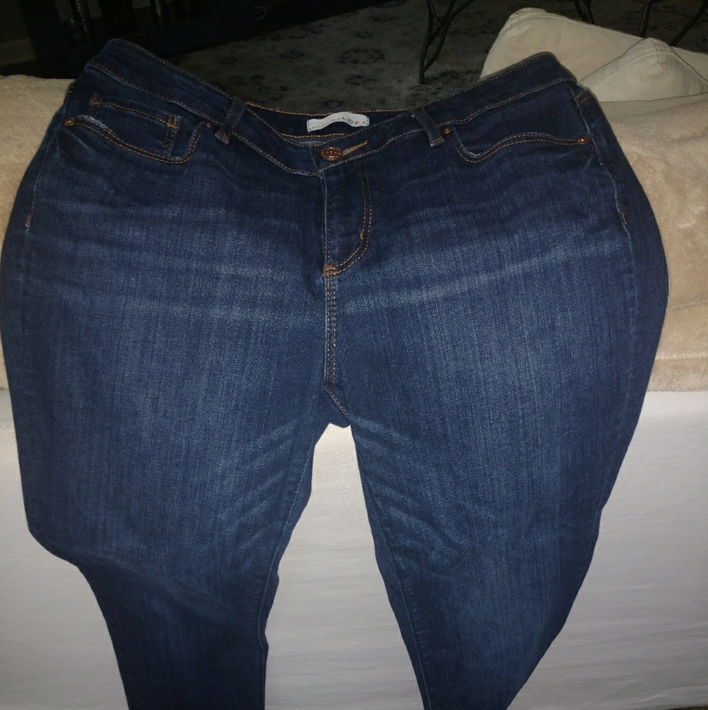 Loft curvy skinny jeans